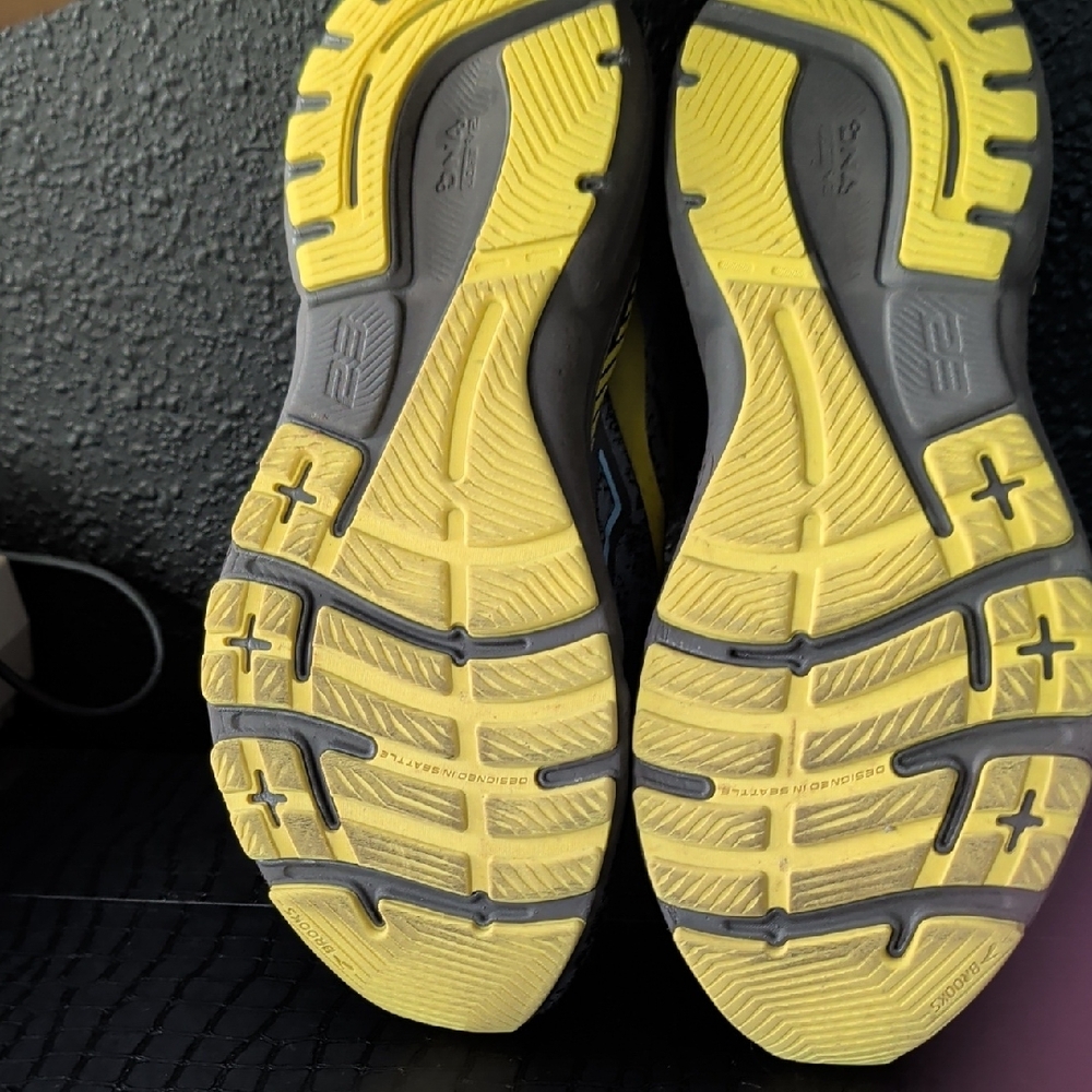Brooks Men's Athletic Shoes in Gray and Yellow - Picture 5 of 5